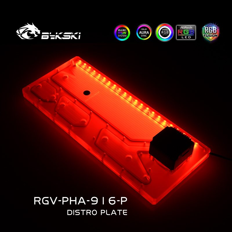 Distro Plate Ddc Pump Combo - Bykski RGV-PHA-916-P لوحة توزيع أكريليك /