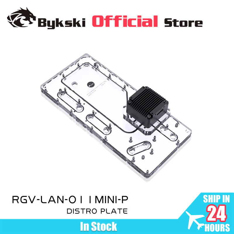 Distro Plate Ddc Pump Combo - BYKSKI RGV-LAN-O11MINI-P نظام تبريد المياه لوحة