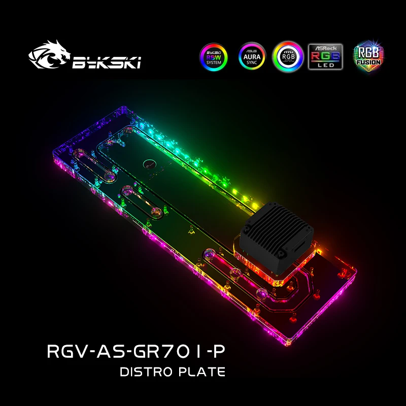 Distro Plate Ddc Pump Combo - BYKSKI لوحة توزيع خزان أكريليك لـ