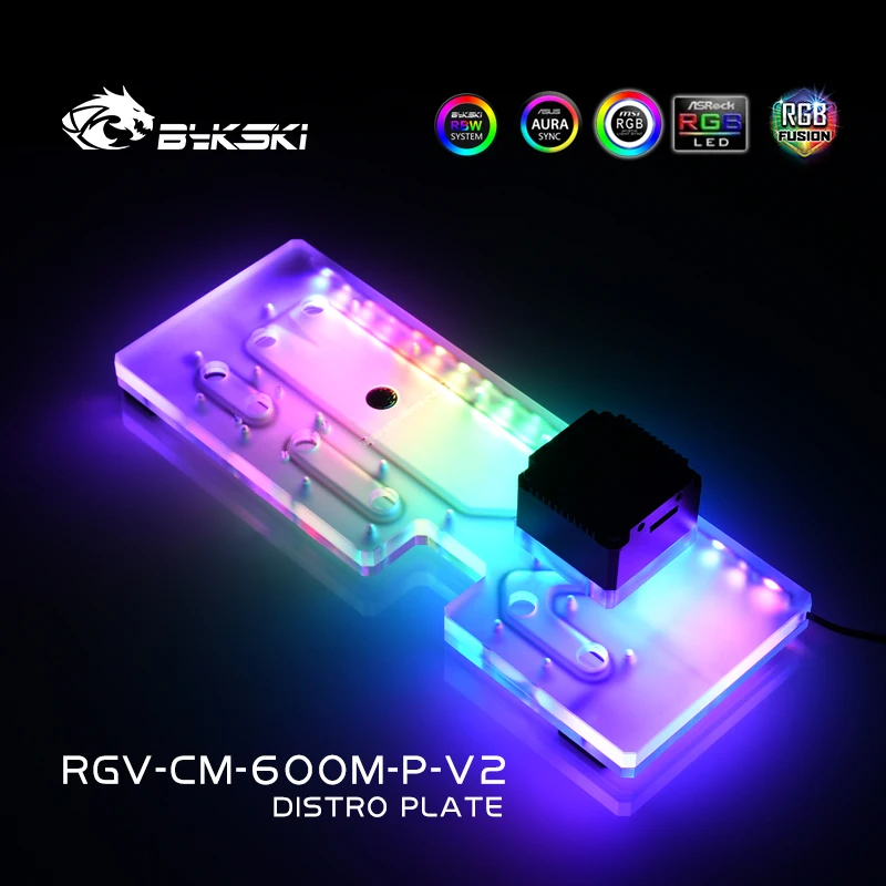 Distro Plate Ddc Pump Combo - لوحة توزيع أكريليك من Bykski /
