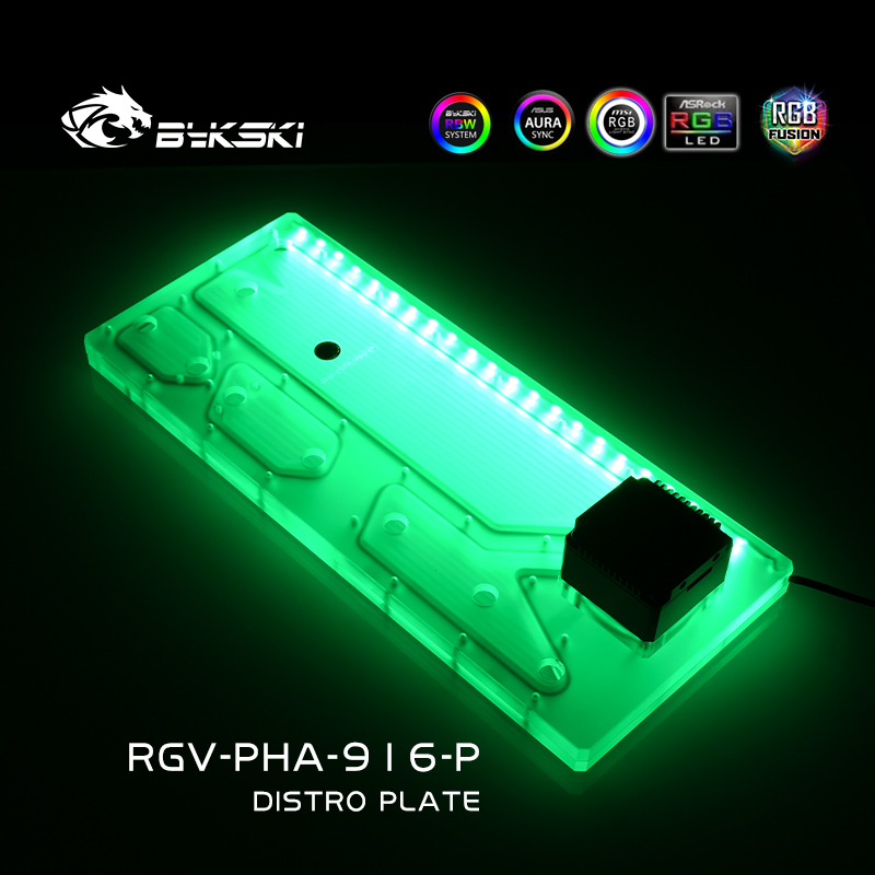 Bykski RGV-PHA-916-P لوحة توزي - مراجعة Distro Plate Ddc Pump Combo وسعره