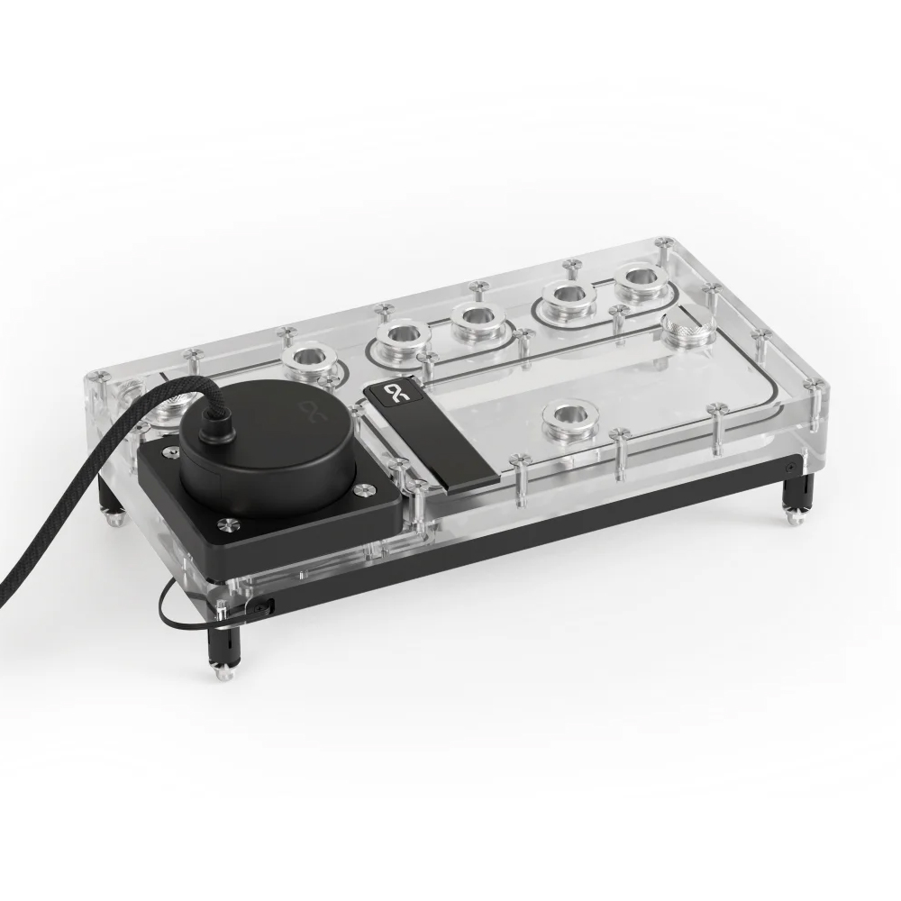 Alphacool Core Distro Plate 24 - مراجعة Integrated Pump Reservoir Distro Plate وسعره